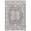 Clover Oriental Area Rug in Blue / Light Grey-1743997732