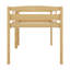 Lit mezzanine bas en bois avec échelle-858322135