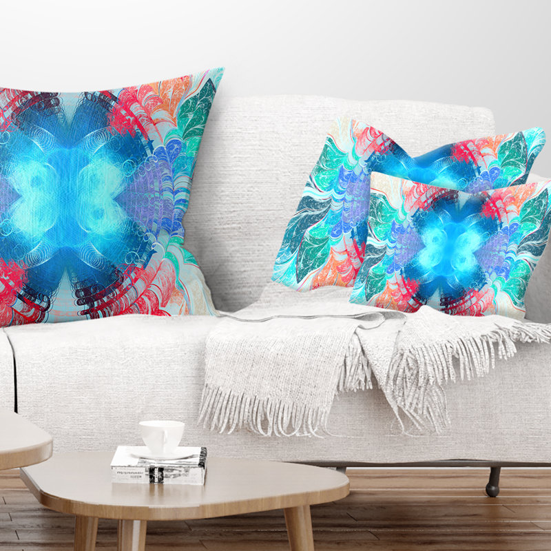 Coussin lombaire à texture abstraite
