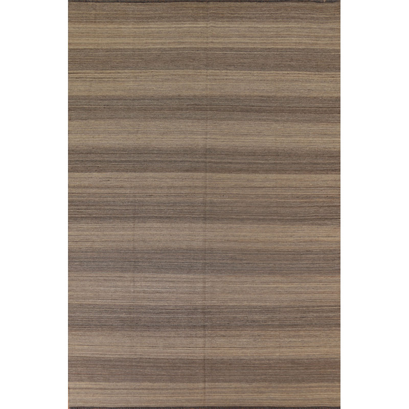 Tapis rayé kilim moderne 8 x 10