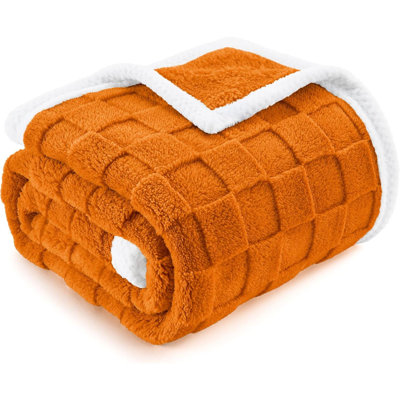 Jeté super doux pour le canapé et le lit, douillette douillette douillette décorative légère et douillette, molleton chaud et flou pour le camping, les voyages (50 po x 60 po)