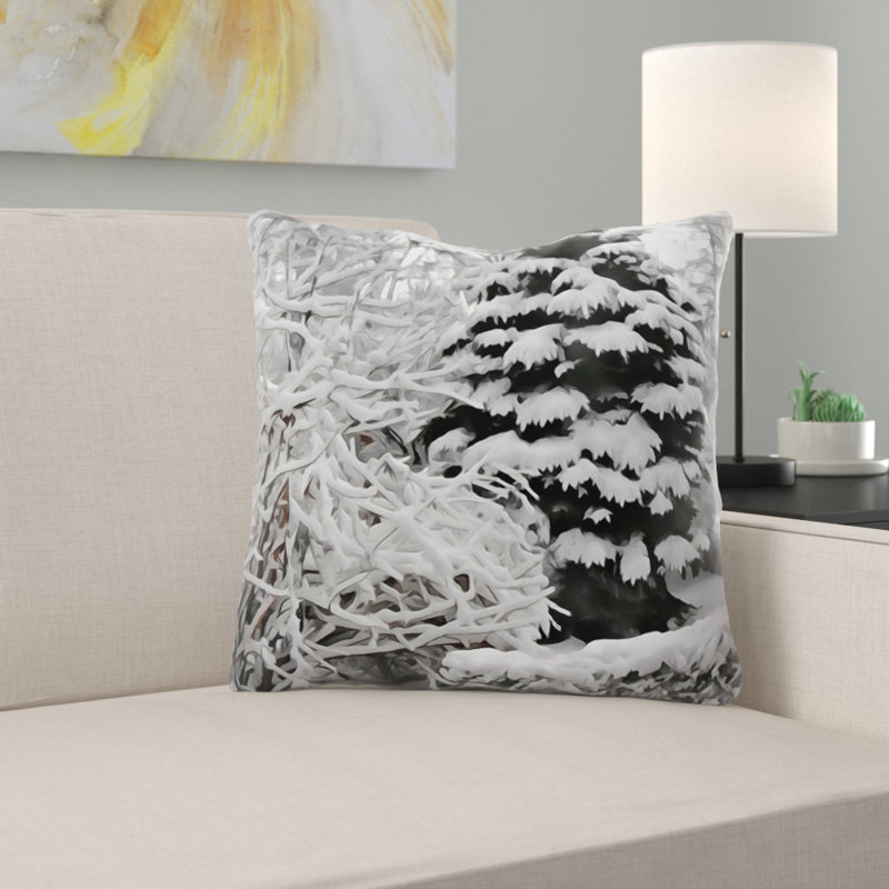 Coussin décoratif aquarelle Patria, Microsuède, Intérieur