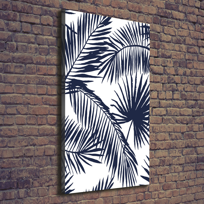 Leaves Of Palm - Wrapped Canvas Print
