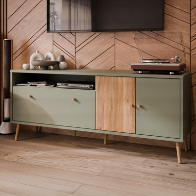HARLLSON Unfinished TV Stand for TVs up to 65"