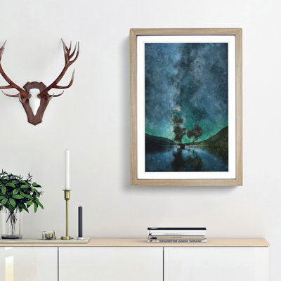 Milky Way Above Washington - Picture Frame Painting Print