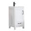 Meuble-lavabo simple autoportant de 18 po avec plateau en résine -1342311974