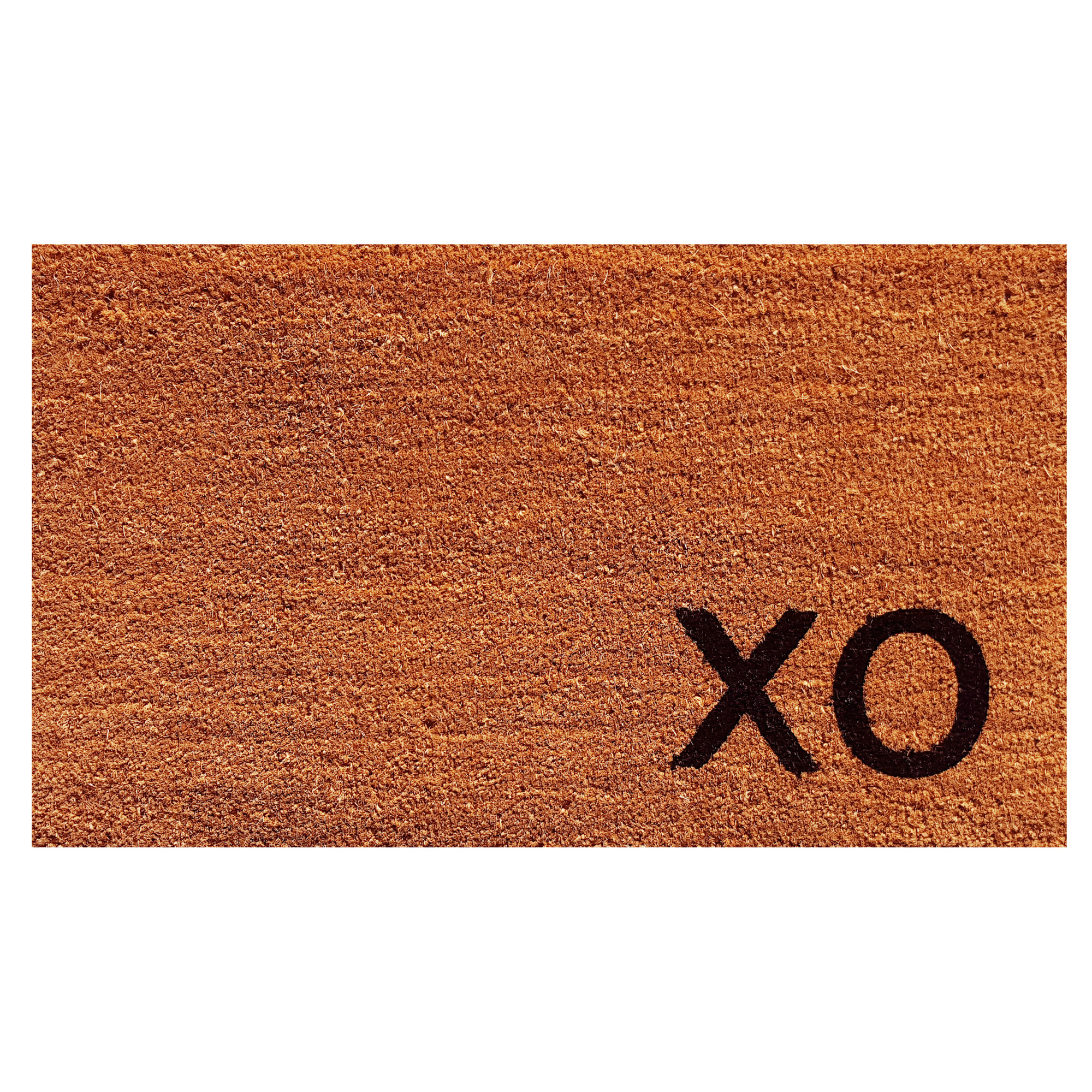 Slope Non-Slip Valentine's Day Outdoor Doormat, 24" W x 48" L, Natural