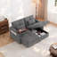 Canapé d'angle multifonctionnel avec rangement, canapé moderne en chenille de 168 cm