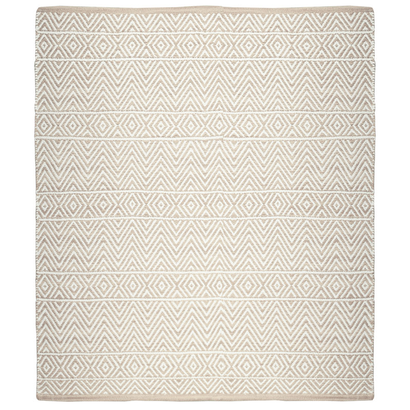 Shannock Cotton Chevron Indoor Rug, Rectangle 4' x 6'