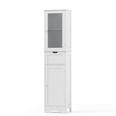 Ajdina Freestanding Linen Cabinet