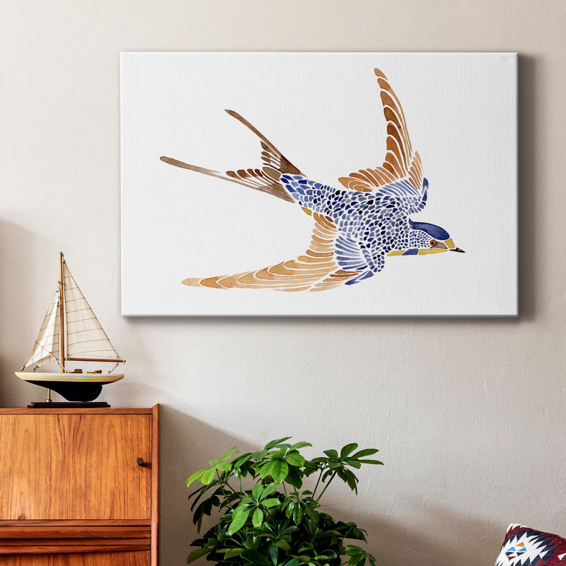 Impression sur toile tendue «Jewellé Barn Swallow I», H 60 po x l 40 po x P 1 po
