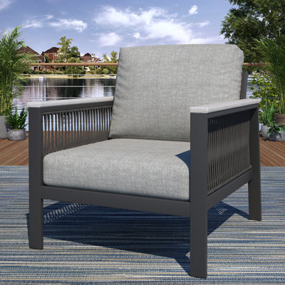 Chaise de patio avec coussins Sunbrella® Townsend