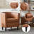 Birkan Faux Leather Armchair-662877408