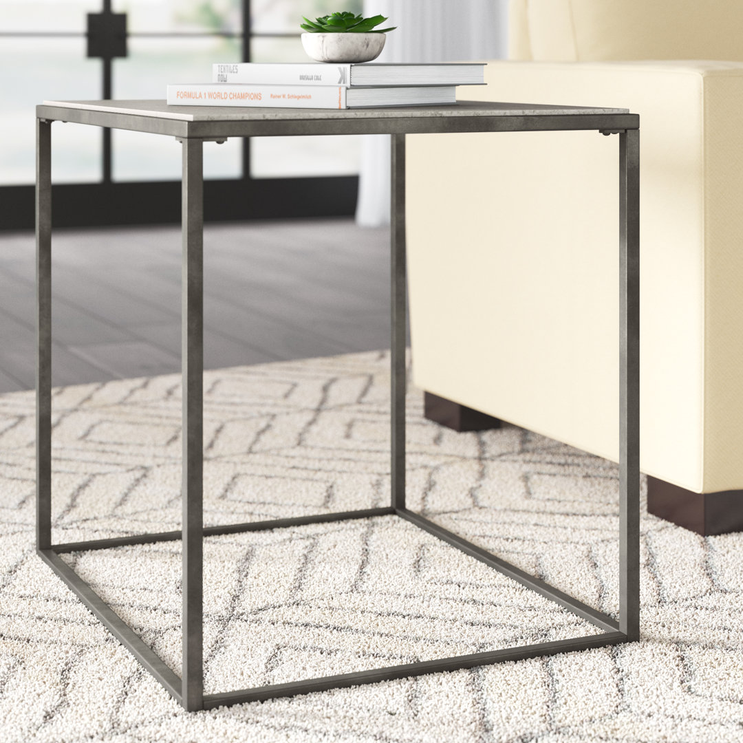Kressley Stone Top End Table Greyleigh™