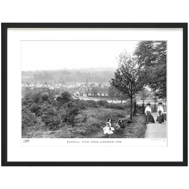 Redhill, View From Common 1908 by Francis Frith - Single Picture Frame Print, 45cm H x 60cm W x 2.3cm D