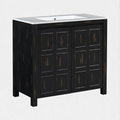 Meuble-lavabo 36 po avec lavabo et tablette réglable