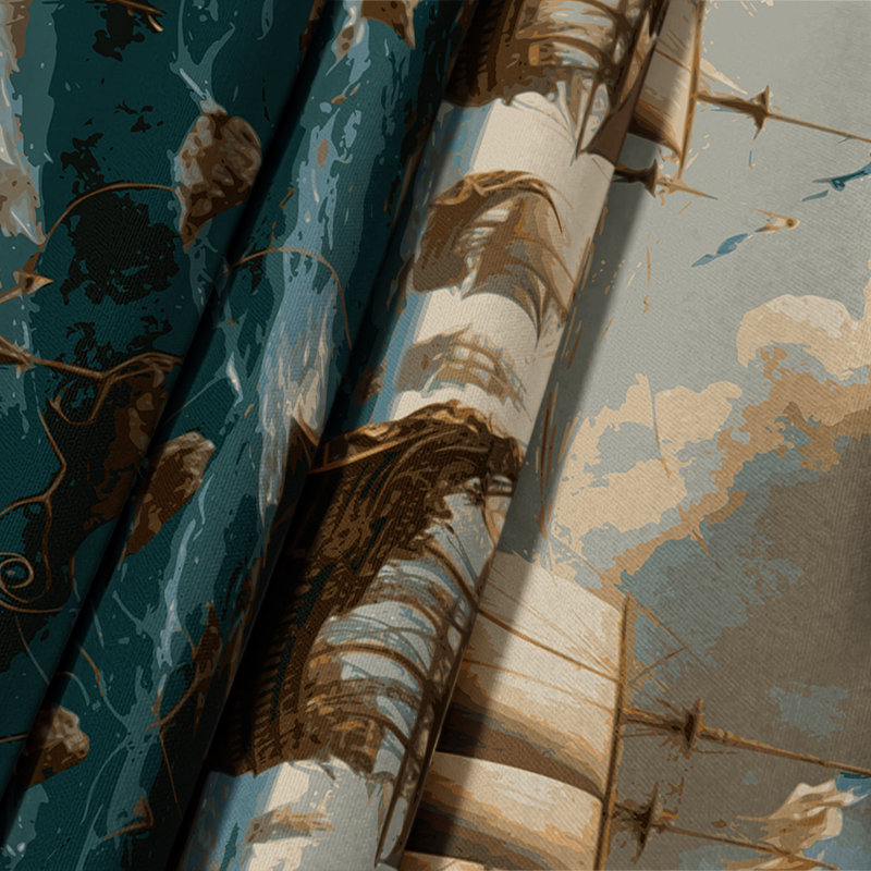 Tapisserie murale «Nautical Trading routes», 51 po x 60 po