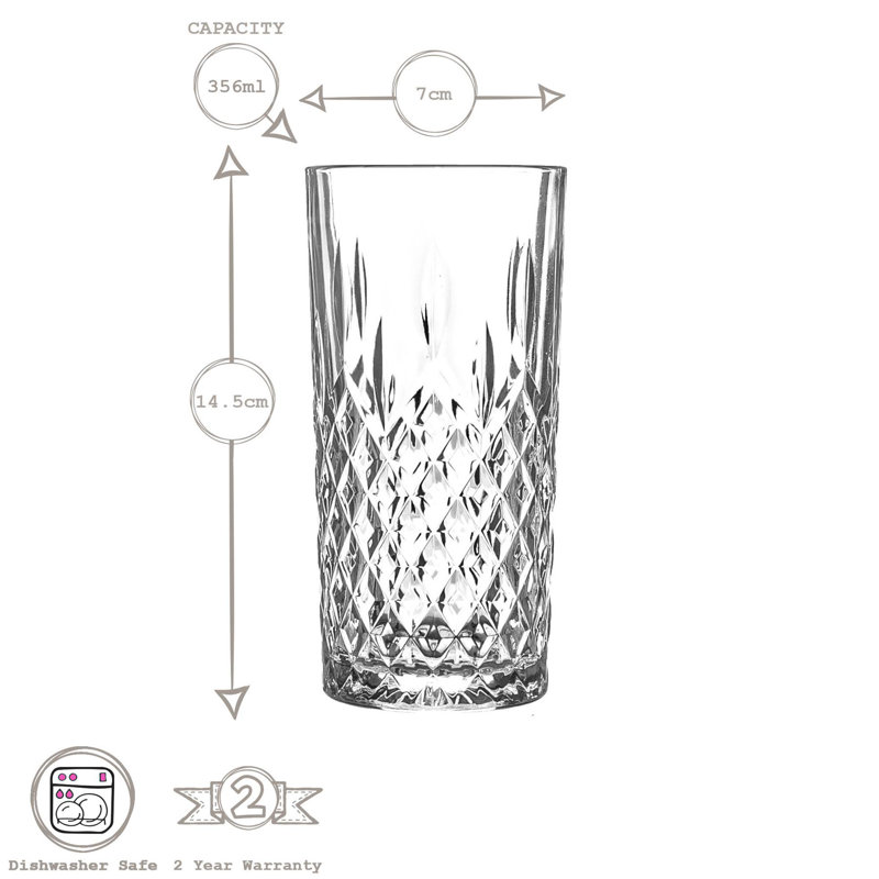 355ml Highball Glass Set