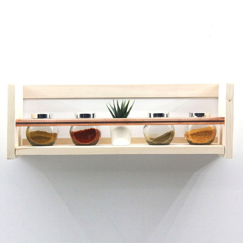 Tablette flottante en bois massif Lyme