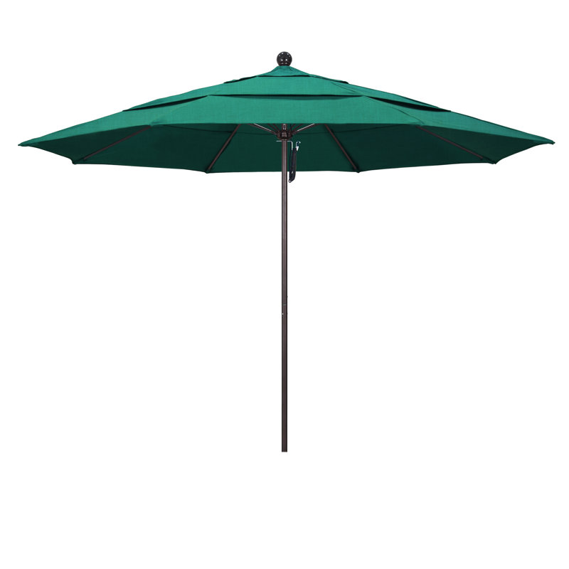 Parasol de marché 11 pi Silva, Spectre Aztec Sunbrella® Plainweave, Bronze