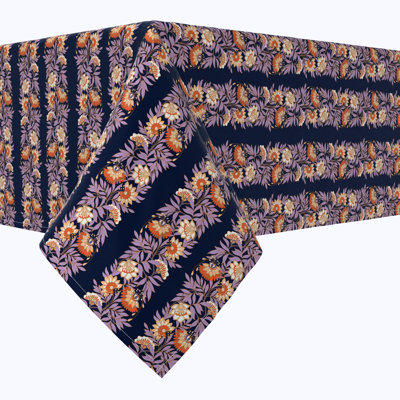 Rectangular Tablecloth, 100% Cotton, Floral 19