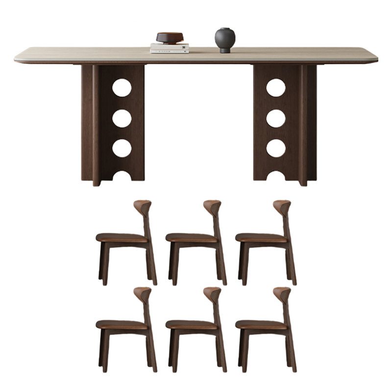 Table de salle à manger Vintage, H 29,52 po x L 70,86 po x l 35,43 po