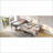 Twin/Twin/Twin Metal Triple Bunk Bed, Detachable Space-Saving Frame with Shelf &amp; Table, Black-1564258128