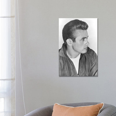 James Dean (1931-1955) - Reproduction de photo sur toile tendue