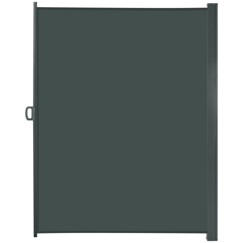 Auvent latéral rétractable gris l 9 pi 10 po x P 3 1/2 po