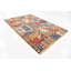 Tapis de la surface en laine rouge/bleu/beige 7 pi x 10 pi 4 po one-of-kind à la main noué la Denver