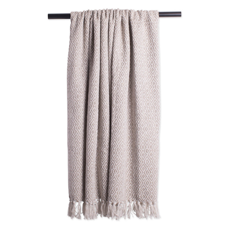 Dll Hand Woven Throw Blanket, Stone