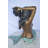 Mermaid with Conch  shell bronze statue -  Size: 16"L x 17"W x 21"H.