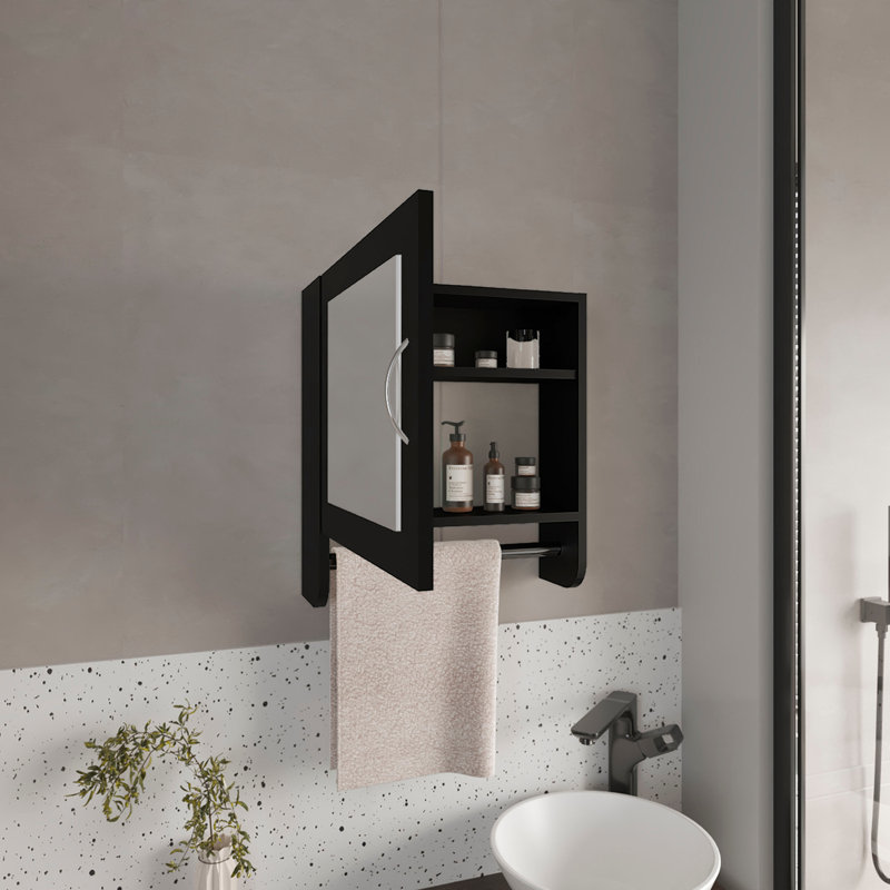 Pharmacie, avec 1 porte, 2 tablettes, 1 miroir
