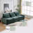 Kamanda 99'' Chenille Sectional Sofa with Movable Ottoman & Back Cushions-118568668