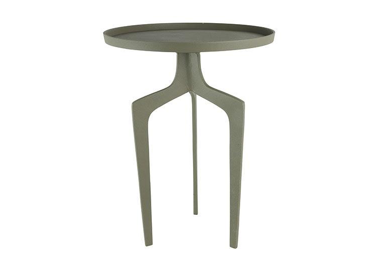 Rosiclare Tray Top End Table, 54.50 x 40.50 x 40.50cm, Mustard Yellow
