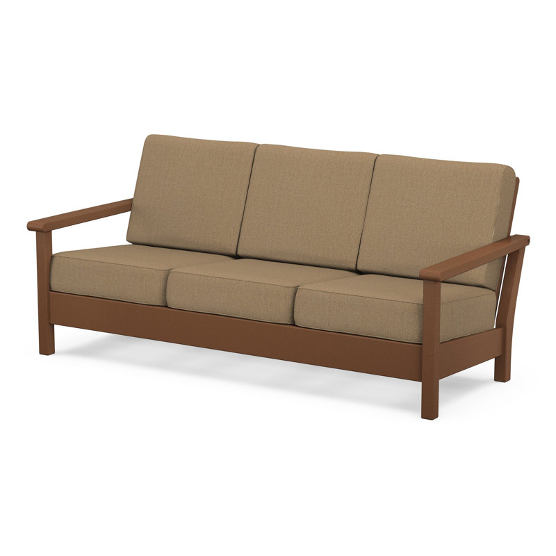 Harbour Deep Seating Sofa, Teak, Sesame