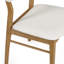 Coffelt 47cm H Fabric Upholstered Upholstered Back Side Chair in Cream