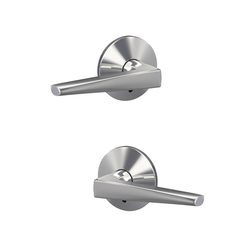 Eller Non-Turning Lever with Kinsler Trim, Bright Chrome