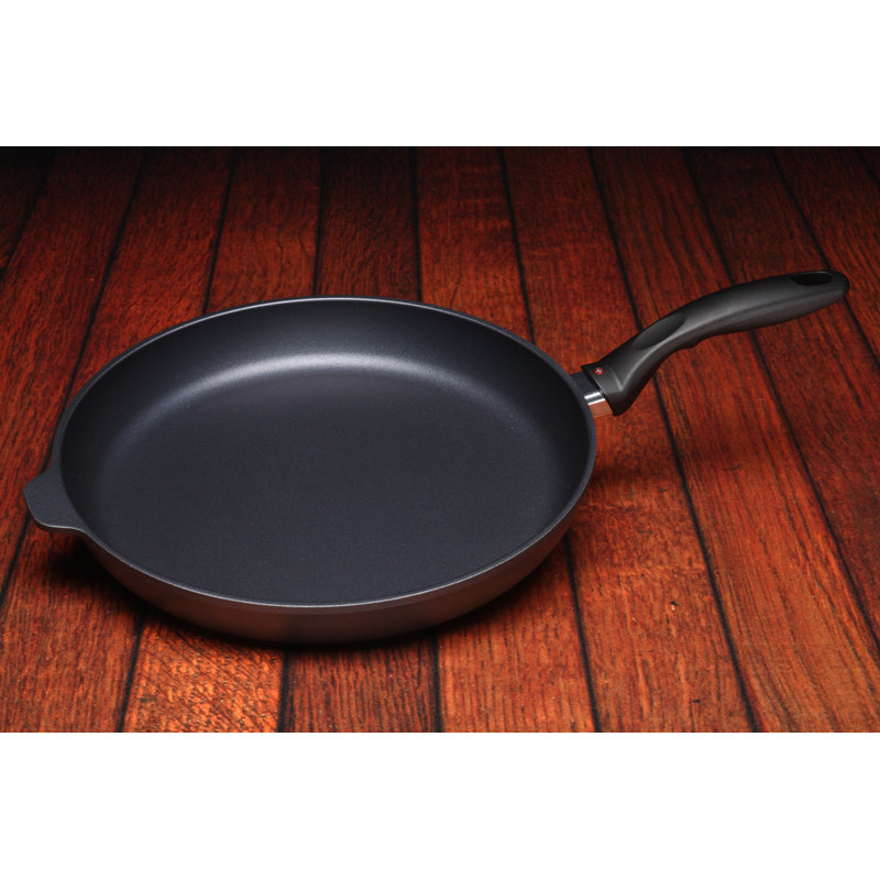 Try Me Non Stick Aluminum Frying Pan, 12.5" W, Gray