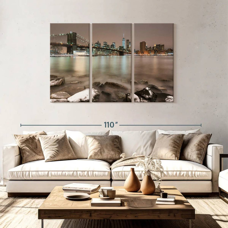 Sebbie Winter Brooklyn Bridge, 48" H x 74" W