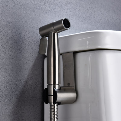 Toilet Bidet - Handheld Type Hygiene Upgrade Corrosion Silver Bathroom Efficient Cleaning Rust