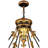 Meyda Tiffany & Stained Glass 9 - Light Bronze Unique/Statement Pendant