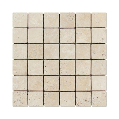 Carreau de mosaïque en travertin