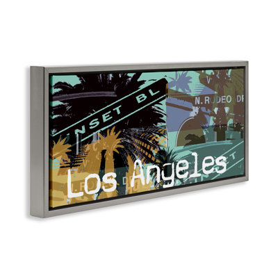 «Los Angeles Travel Collage Floater» par Jan Weiss