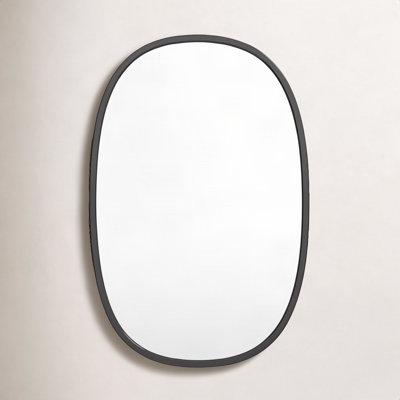 Sabine Metal Curved Oval Wall Mirror