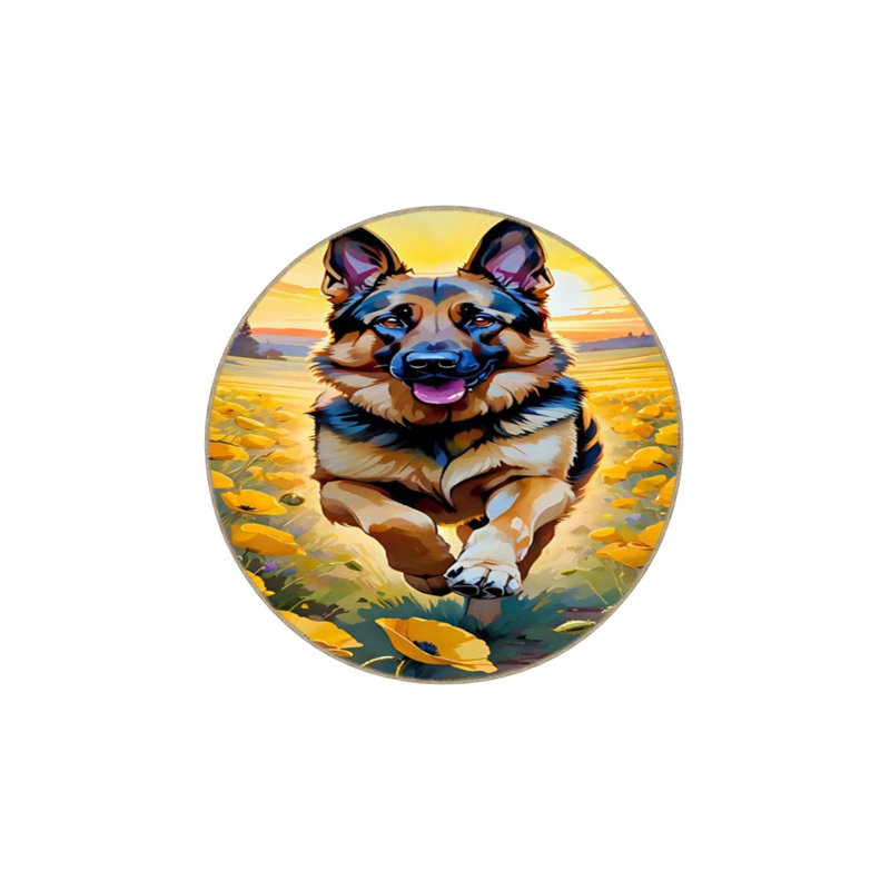 Dog Animal Colorful Modern Patterned Washable Carpet, Runner 2'6" x 6'7"