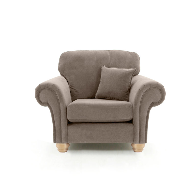 Foreston Velvet Sofa, 1, Taupe