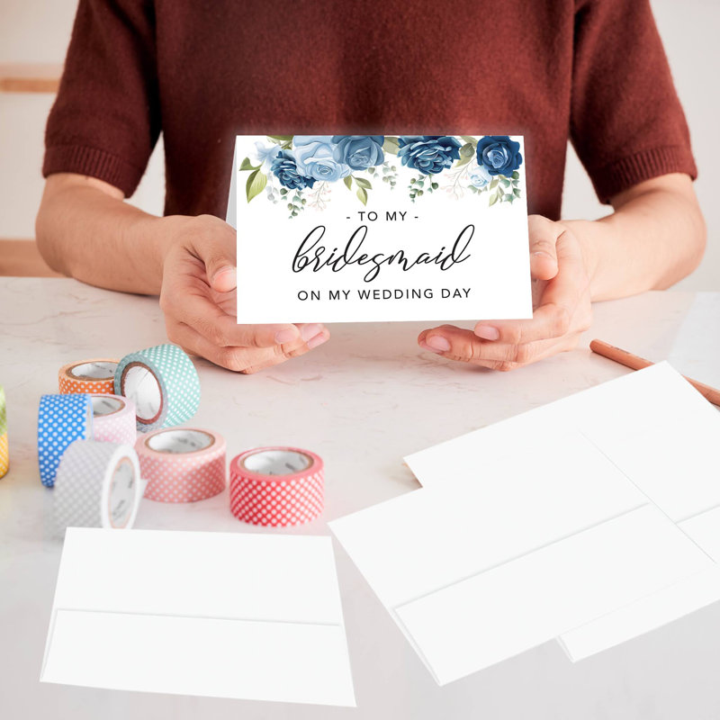 Ensemble de cartes-cadeaux de mariage avec enveloppes