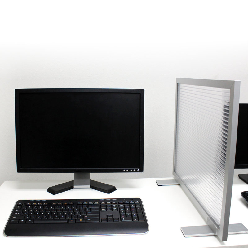 OBEX Freestanding Panel Accessory, 24" H x 48" W, Translucent