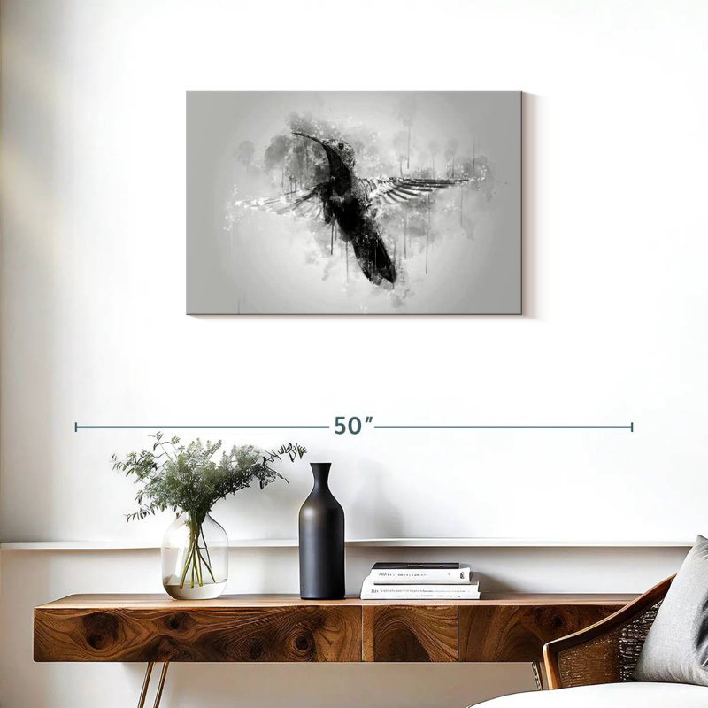 Brampt Small Hummingbird Black And White